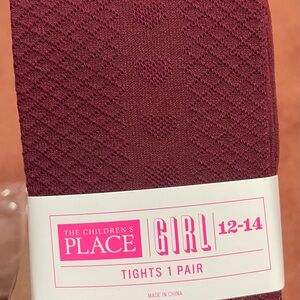 The Children's Place Burgundy Girl's Tights